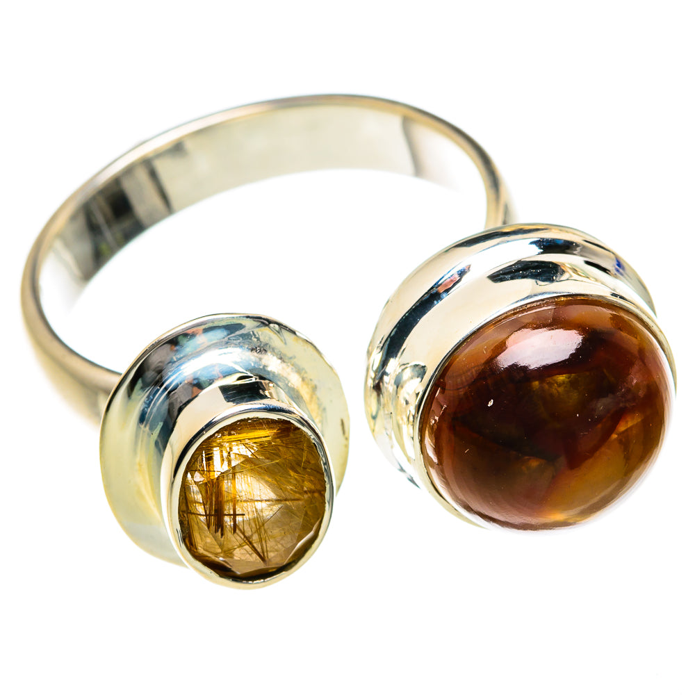 Mexican Fire Agate Rings handcrafted by Anasilvercos - RING78871