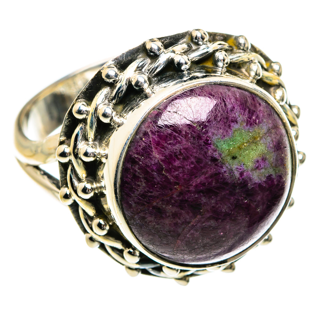 Ruby Zoisite Rings handcrafted by Anasilvercos - RING78875