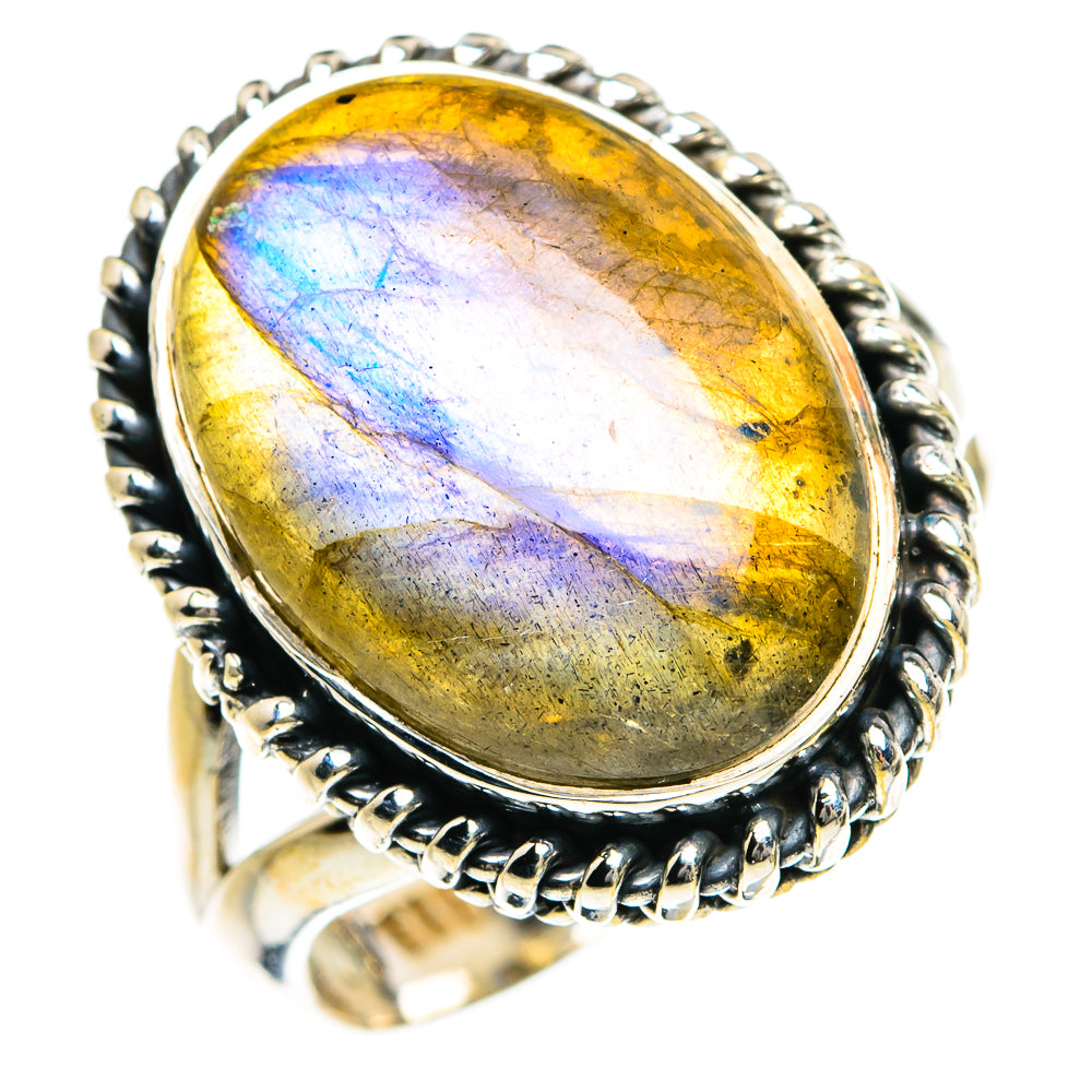 Labradorite Rings handcrafted by Anasilvercos - RING78887