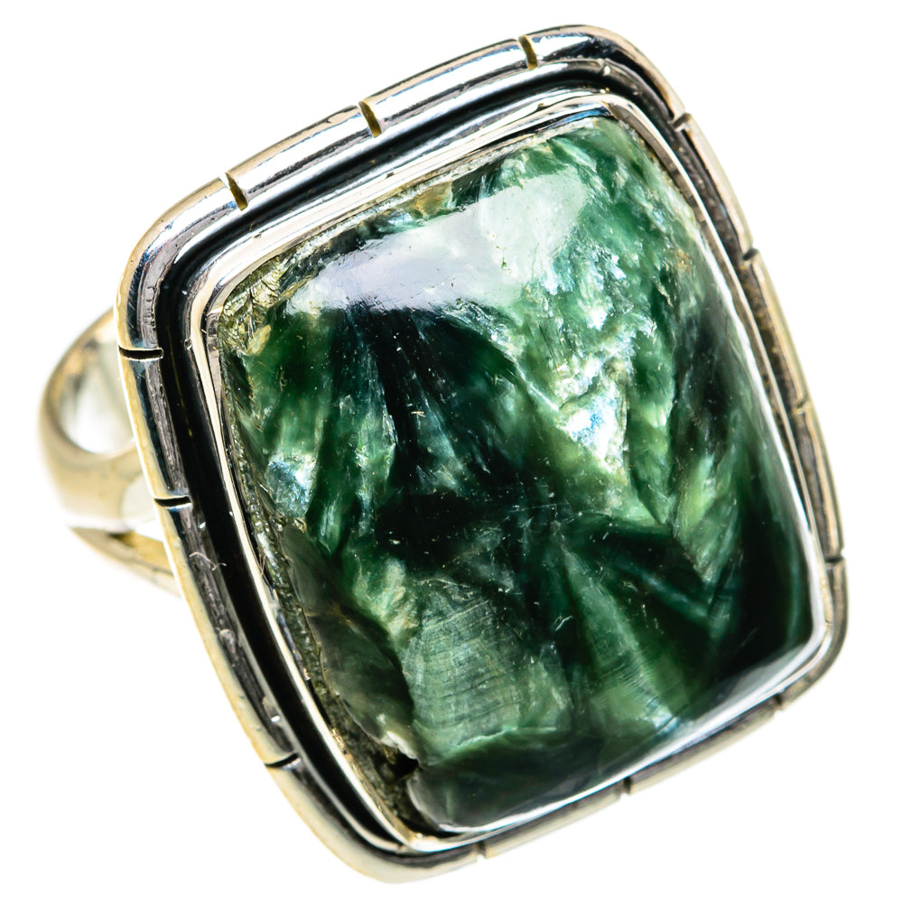 Seraphinite Rings handcrafted by Anasilvercos - RING78892