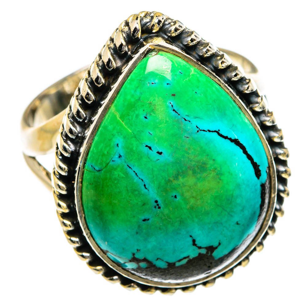 Tibetan Turquoise Rings handcrafted by Anasilvercos - RING78894