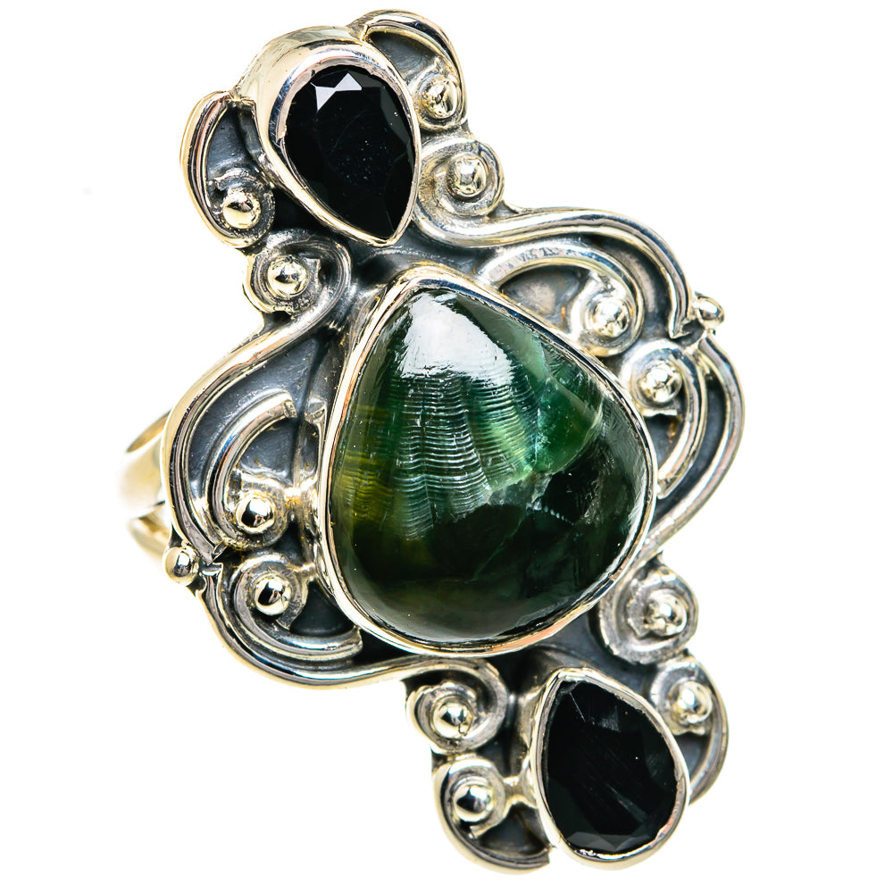 Seraphinite Rings handcrafted by Anasilvercos - RING78919