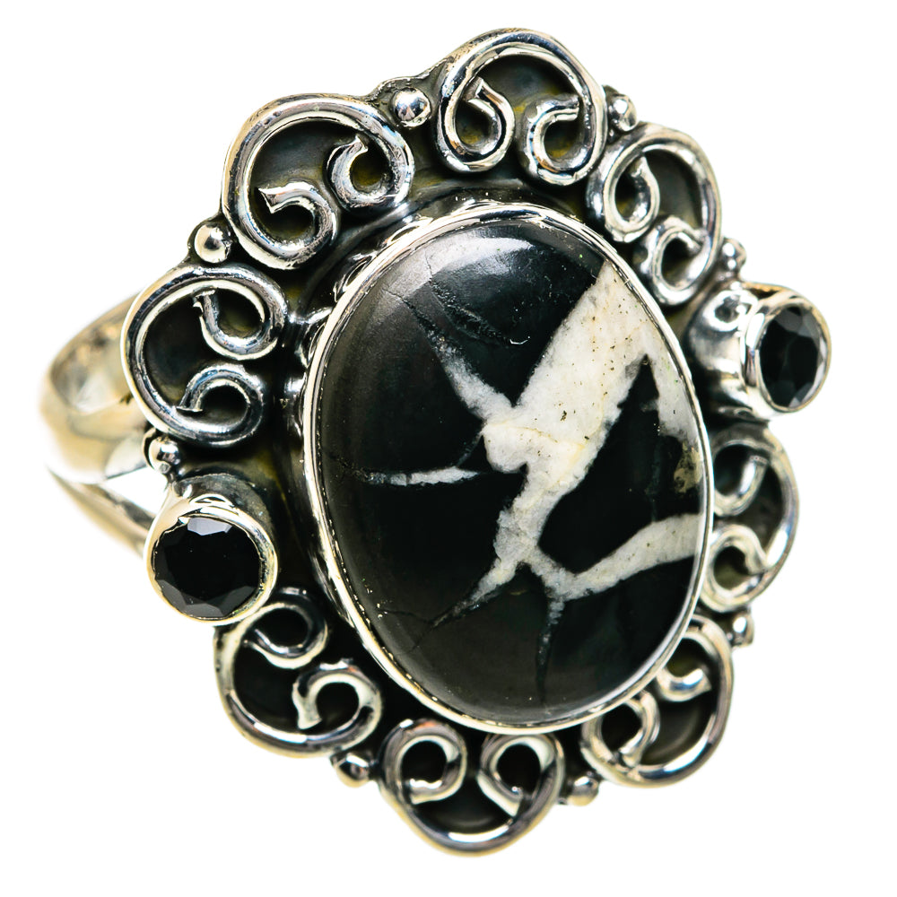 Septarian Geode Rings handcrafted by Anasilvercos - RING78930