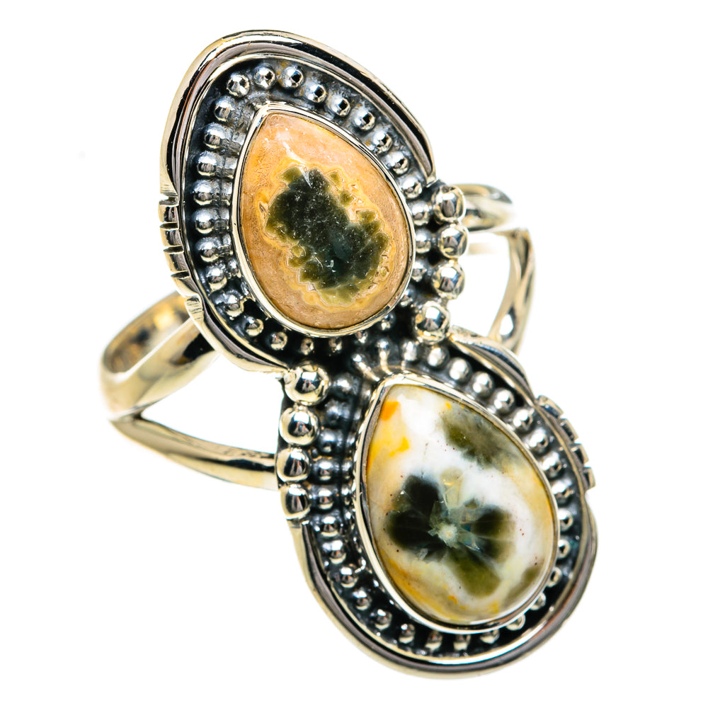 Ocean Jasper Rings handcrafted by Anasilvercos - RING78933