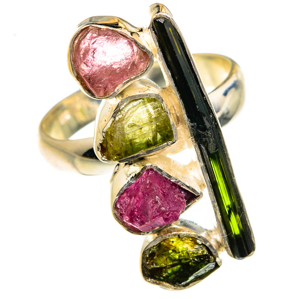 Green Tourmaline Rings handcrafted by Anasilvercos - RING78934