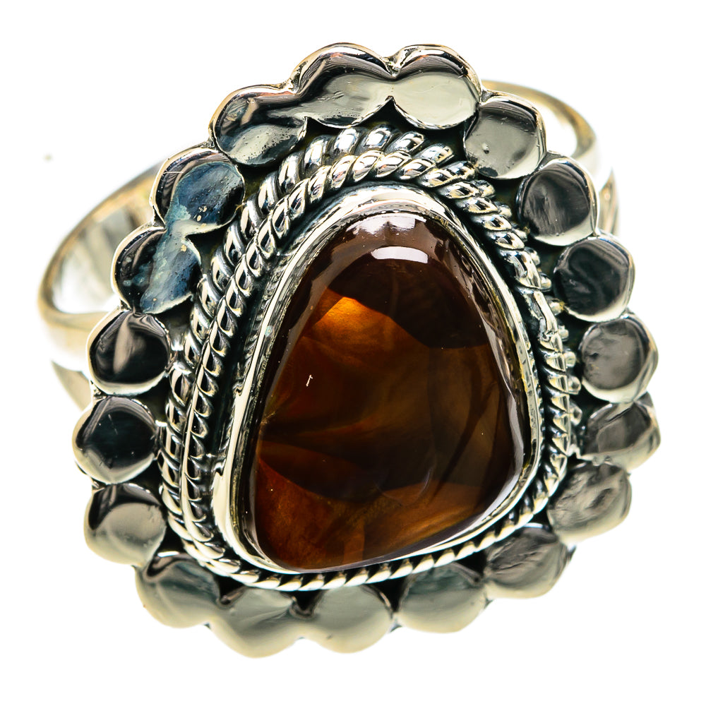 Mexican Fire Agate Rings handcrafted by Anasilvercos - RING78947
