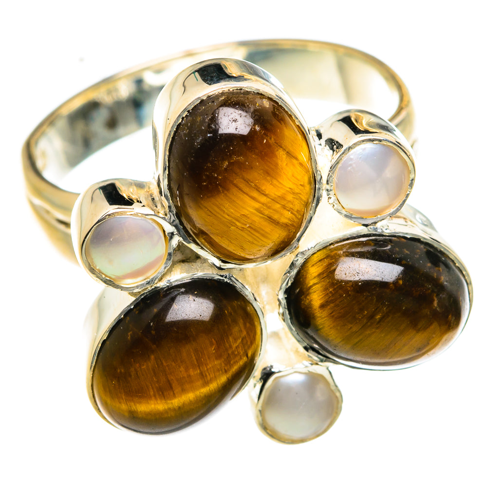 Tiger Eye Rings handcrafted by Anasilvercos - RING78948