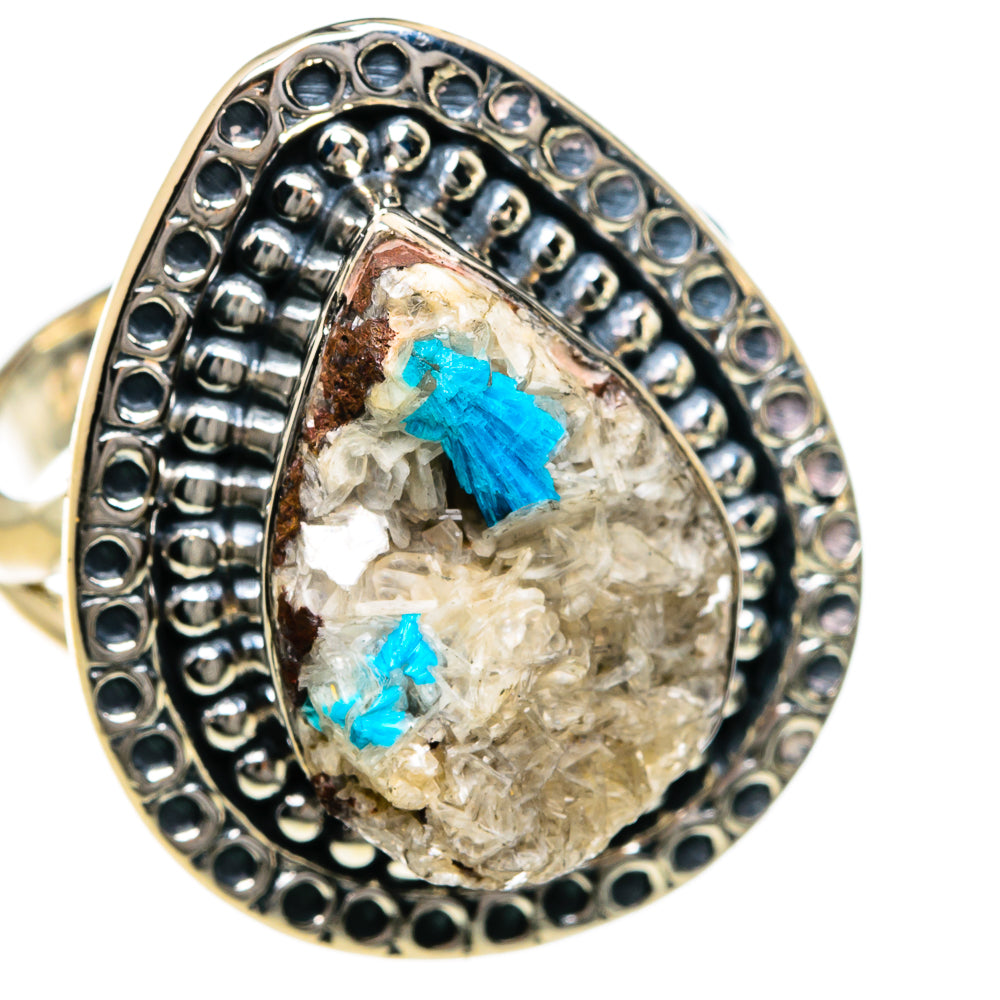 Cavansite Crystal Rings handcrafted by Anasilvercos - RING78960