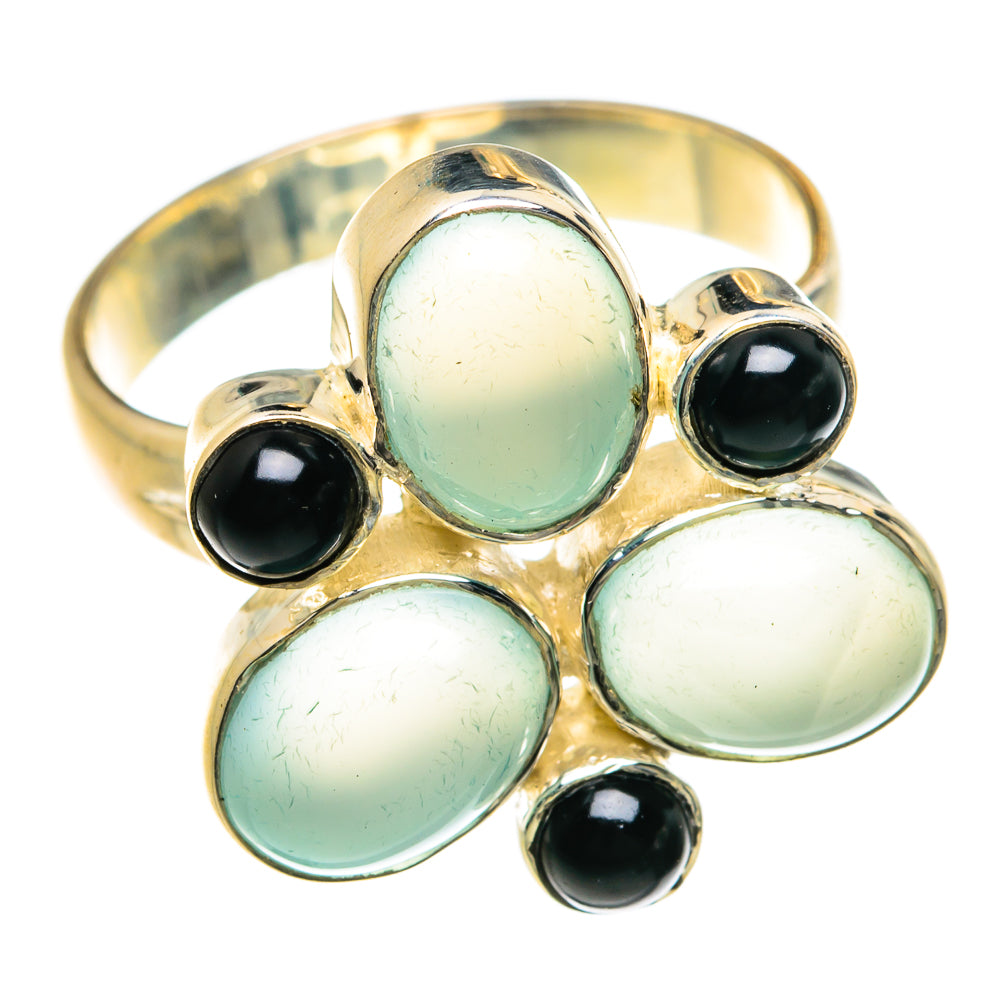 Aqua Chalcedony Rings handcrafted by Anasilvercos - RING78965