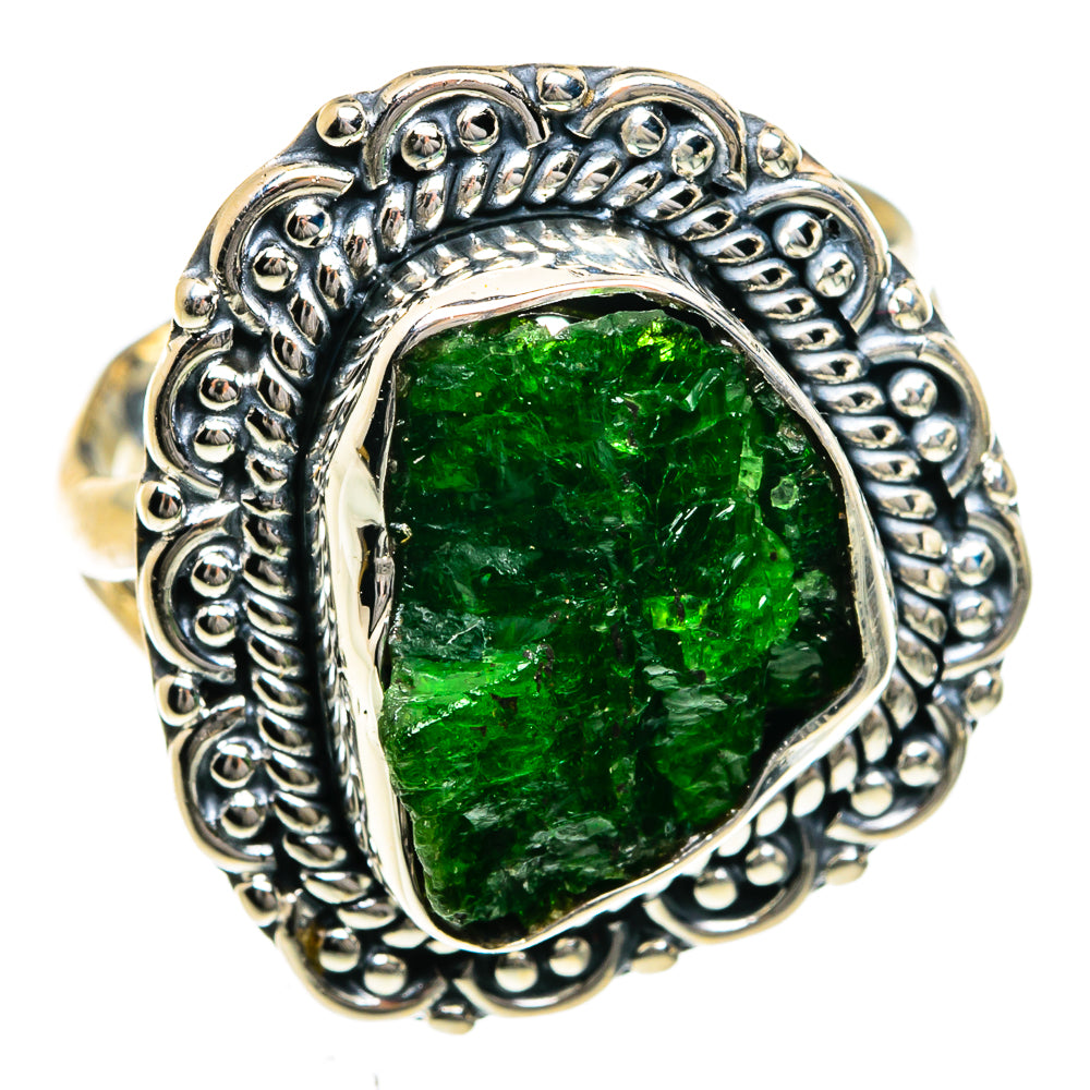 Chrome Diopside Rings handcrafted by Anasilvercos - RING78970