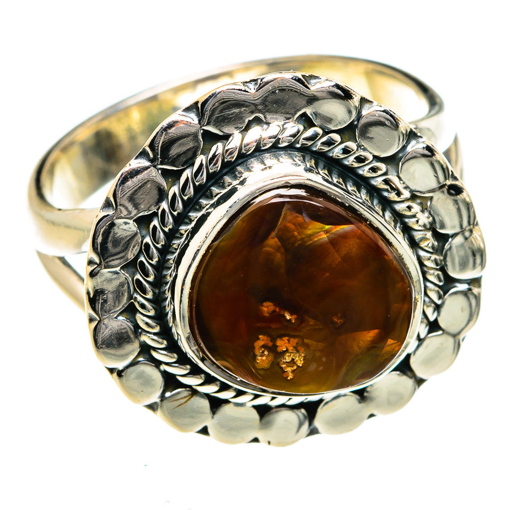 Mexican Fire Agate Rings handcrafted by Anasilvercos - RING78972