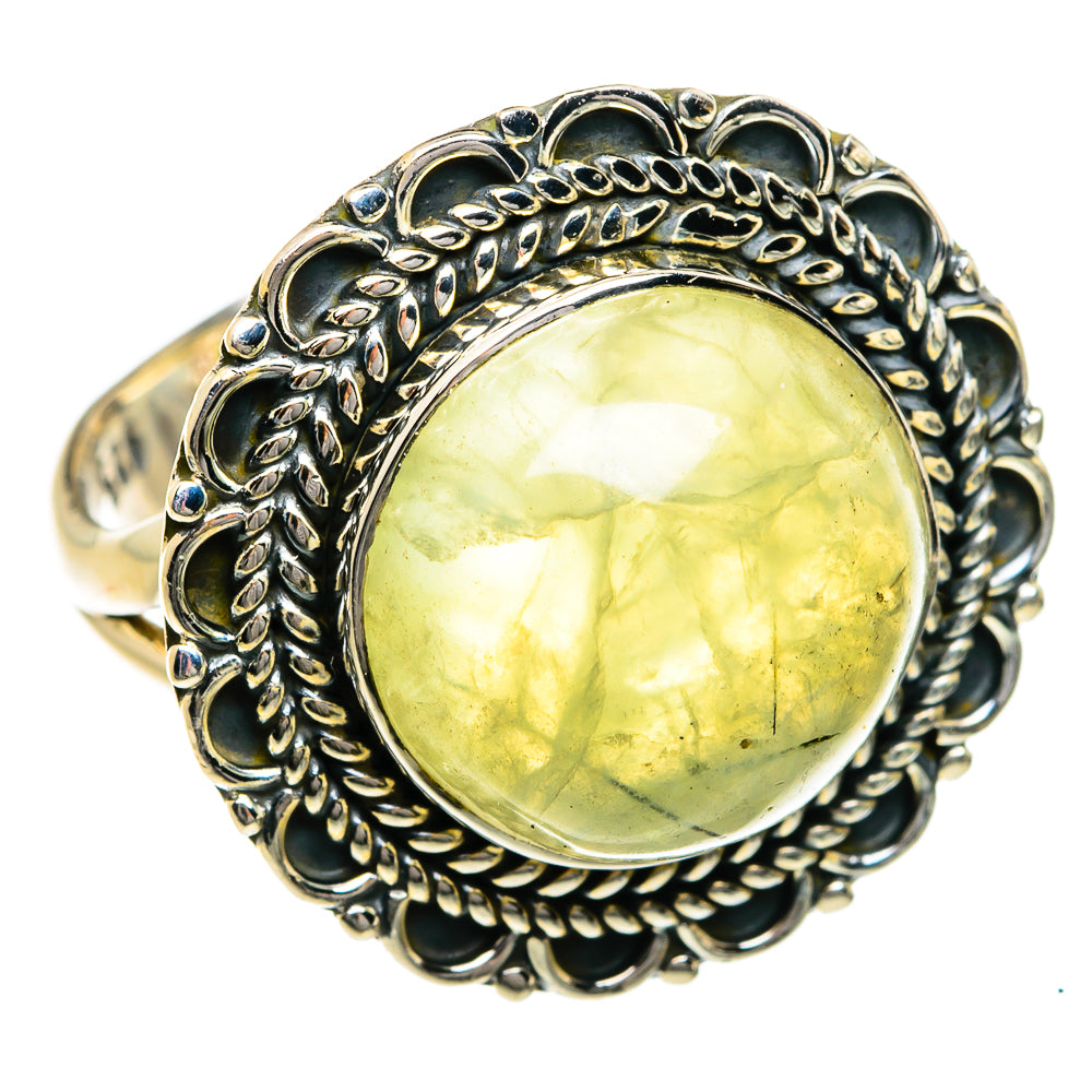 Prehnite Rings handcrafted by Anasilvercos - RING78985