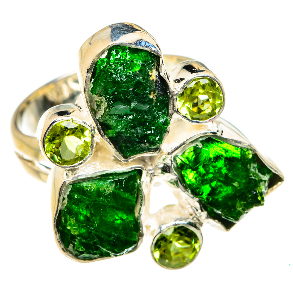Chrome Diopside Rings handcrafted by Anasilvercos - RING78988