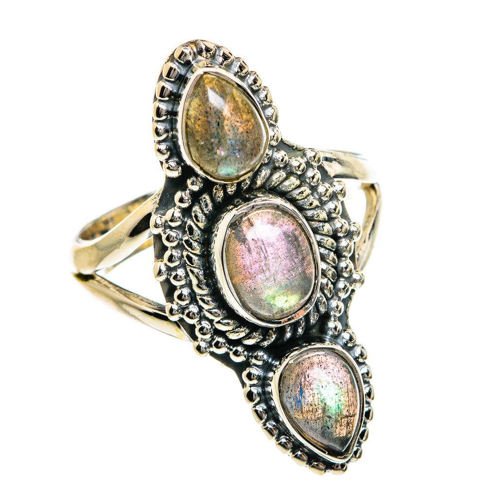 Labradorite Rings handcrafted by Anasilvercos - RING78989