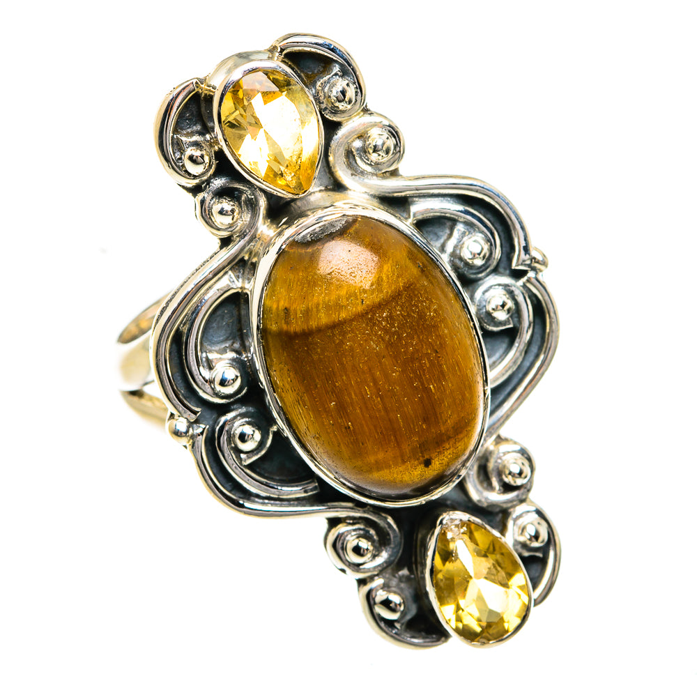 Tiger Eye Rings handcrafted by Anasilvercos - RING78996