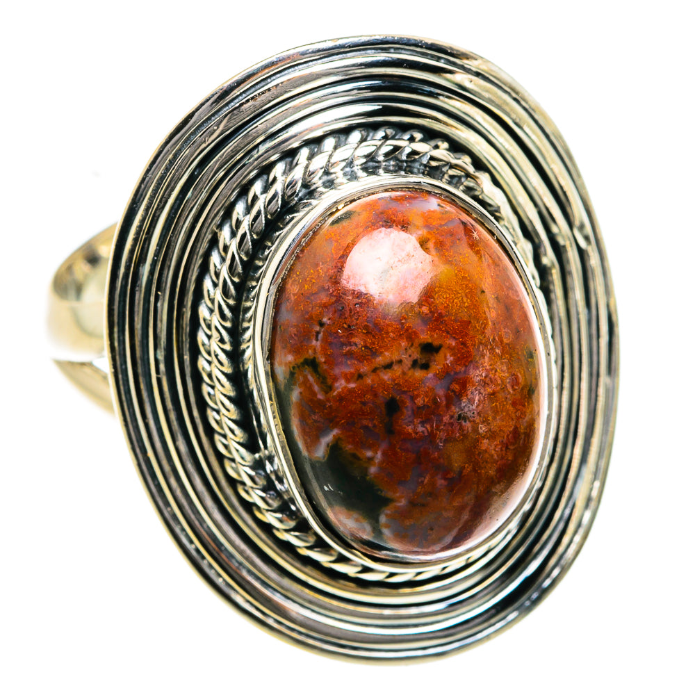 Ocean Jasper Rings handcrafted by Anasilvercos - RING78998
