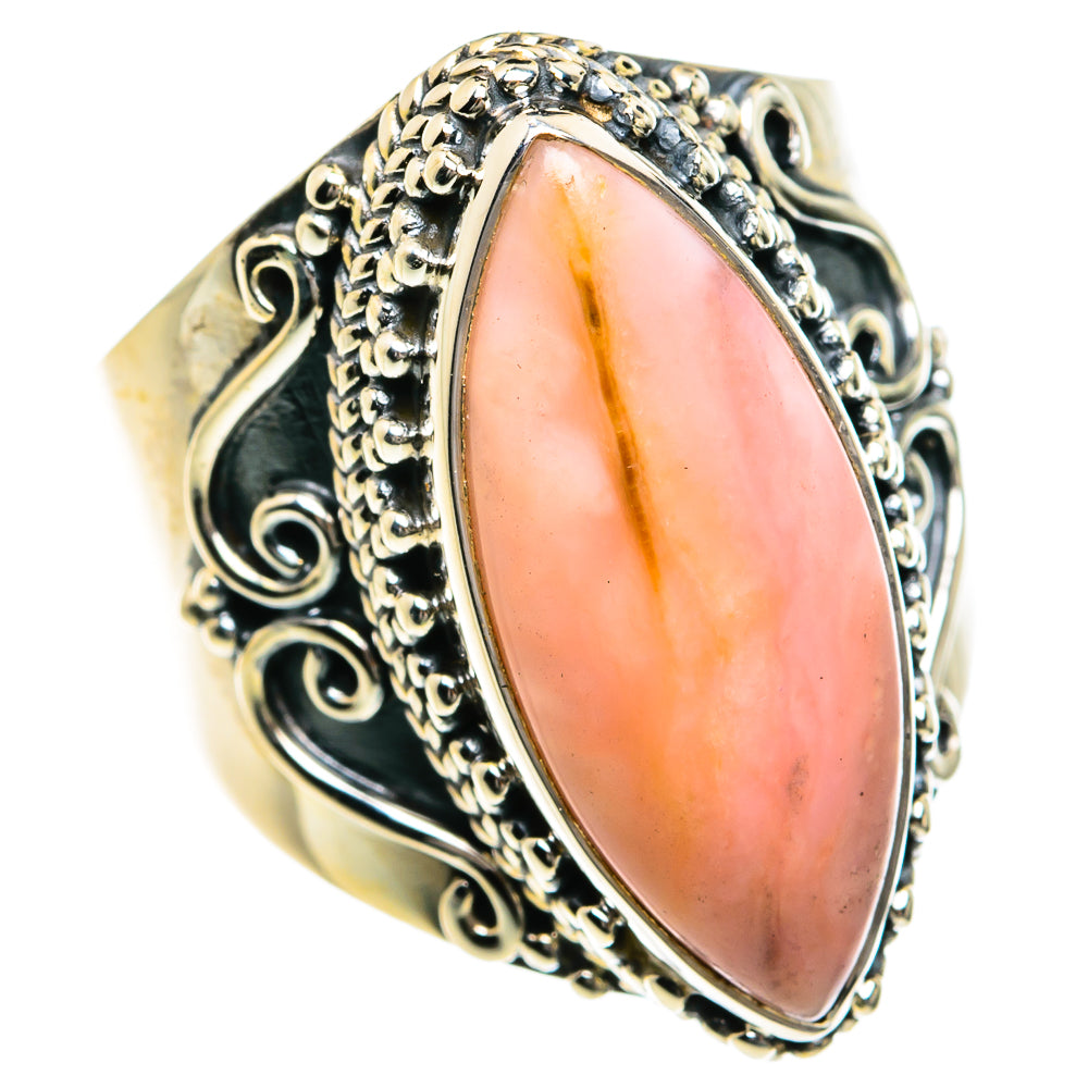 Pink Opal Rings handcrafted by Anasilvercos - RING79002