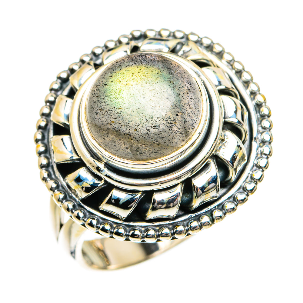 Labradorite Rings handcrafted by Anasilvercos - RING79008 - Photo 2