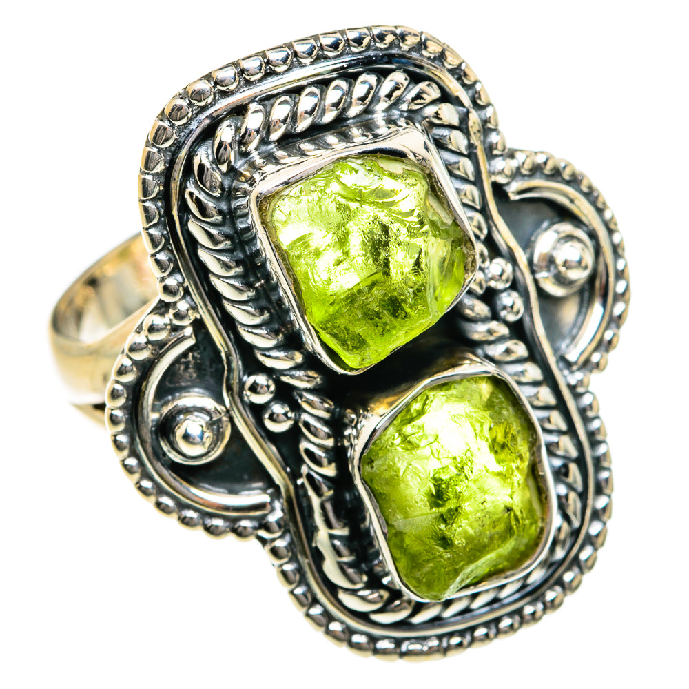 Peridot Rings handcrafted by Anasilvercos - RING79009