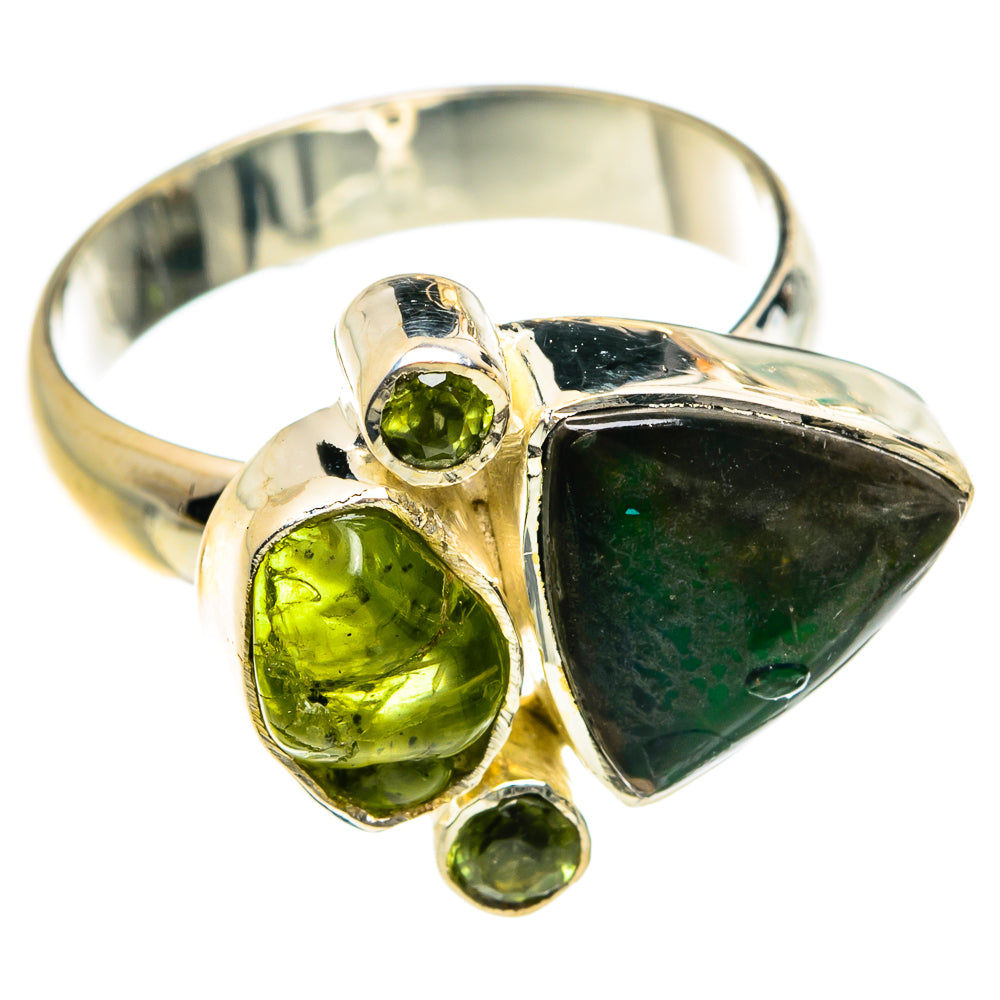 Ammolite Rings handcrafted by Anasilvercos - RING79010