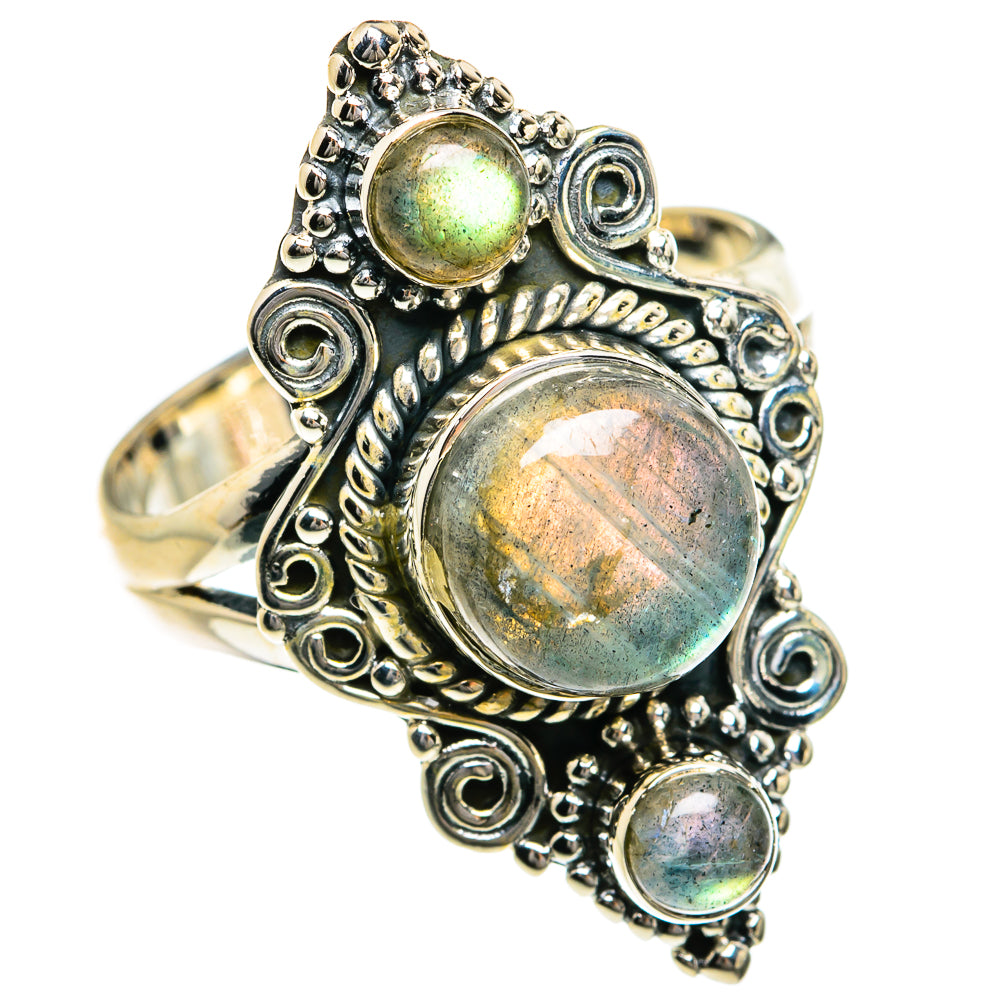 Labradorite Rings handcrafted by Anasilvercos - RING79012