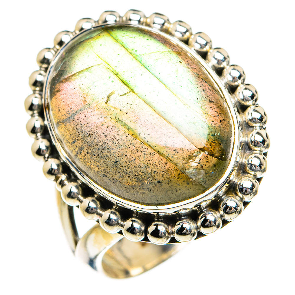 Labradorite Rings handcrafted by Anasilvercos - RING79013