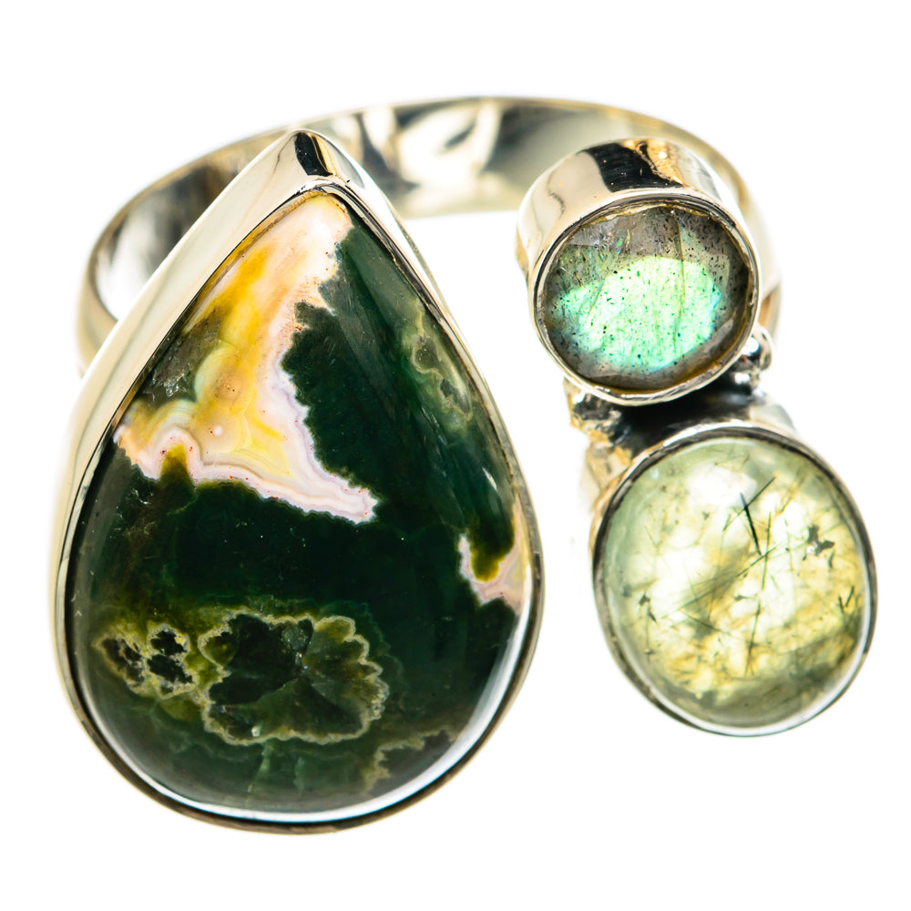 Ocean Jasper Rings handcrafted by Anasilvercos - RING79019