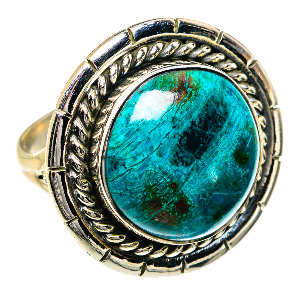 Chrysocolla Rings handcrafted by Anasilvercos - RING79046