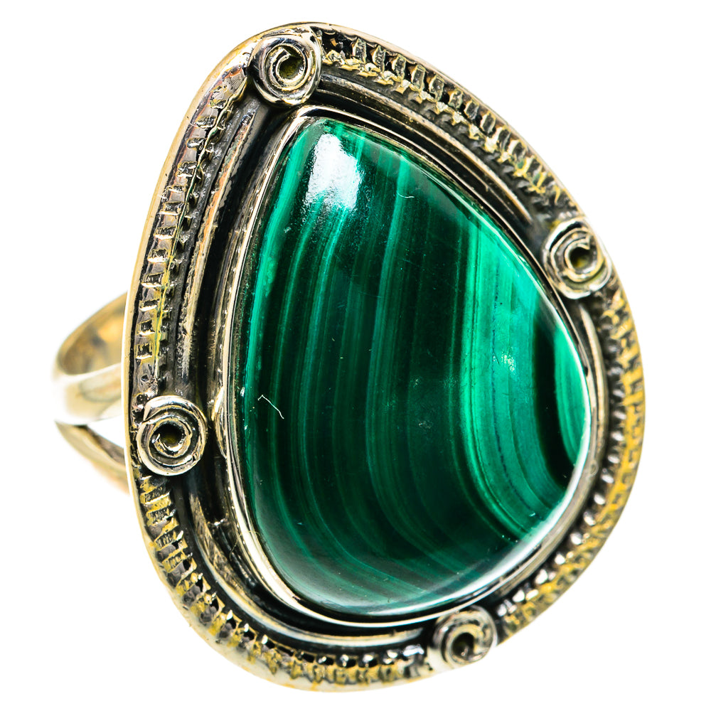 Malachite Rings handcrafted by Anasilvercos - RING79051