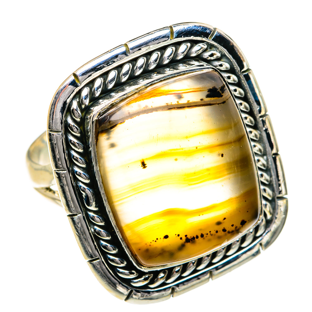 Montana Agate Rings handcrafted by Anasilvercos - RING79057