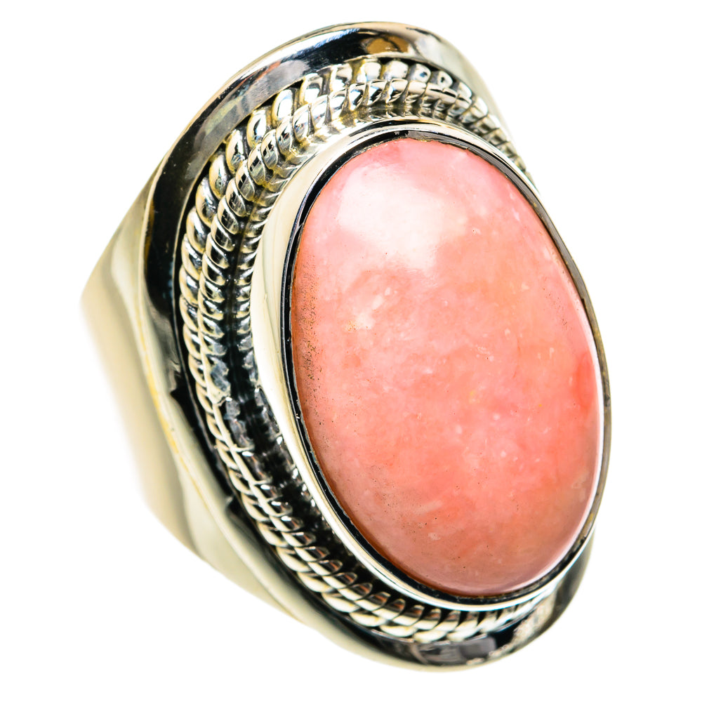 Pink Opal Rings handcrafted by Anasilvercos - RING79059