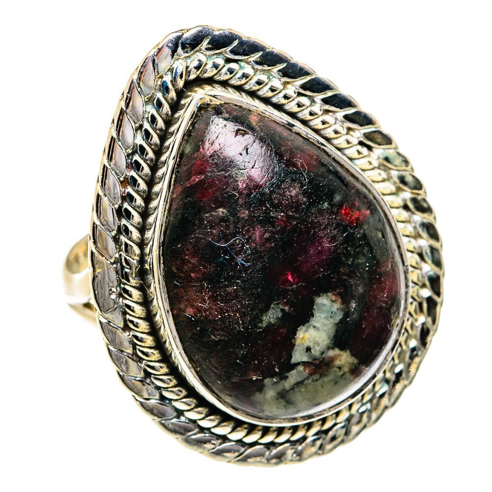 Russian Eudialyte Rings handcrafted by Anasilvercos - RING79062