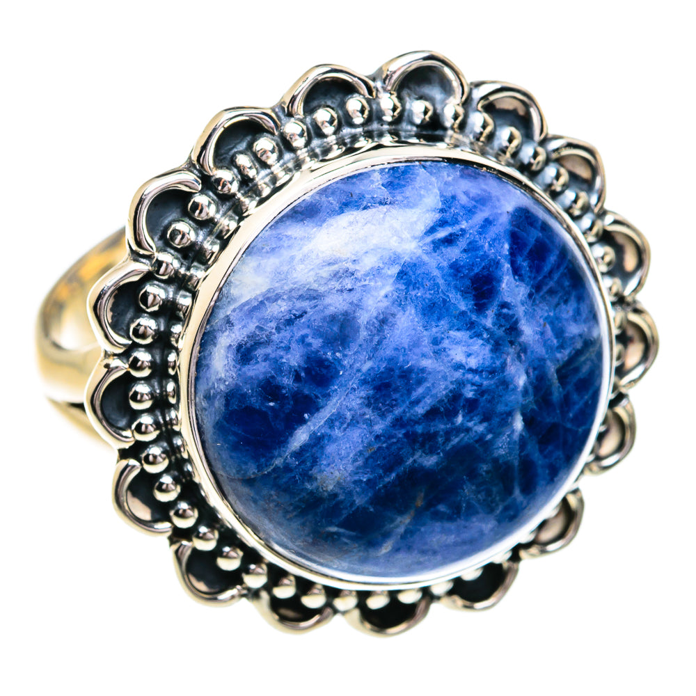 Sodalite Rings handcrafted by Anasilvercos - RING79077