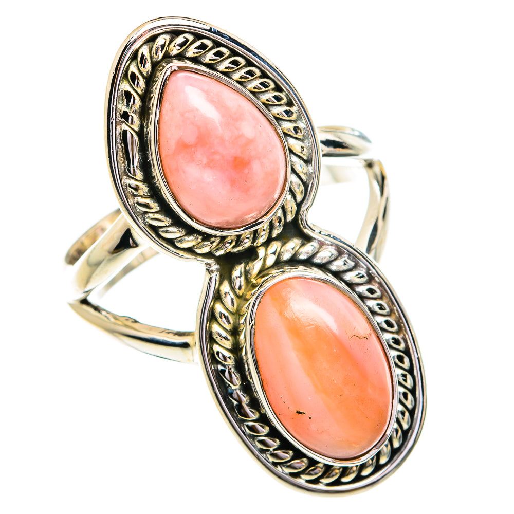 Pink Opal Rings handcrafted by Anasilvercos - RING79090