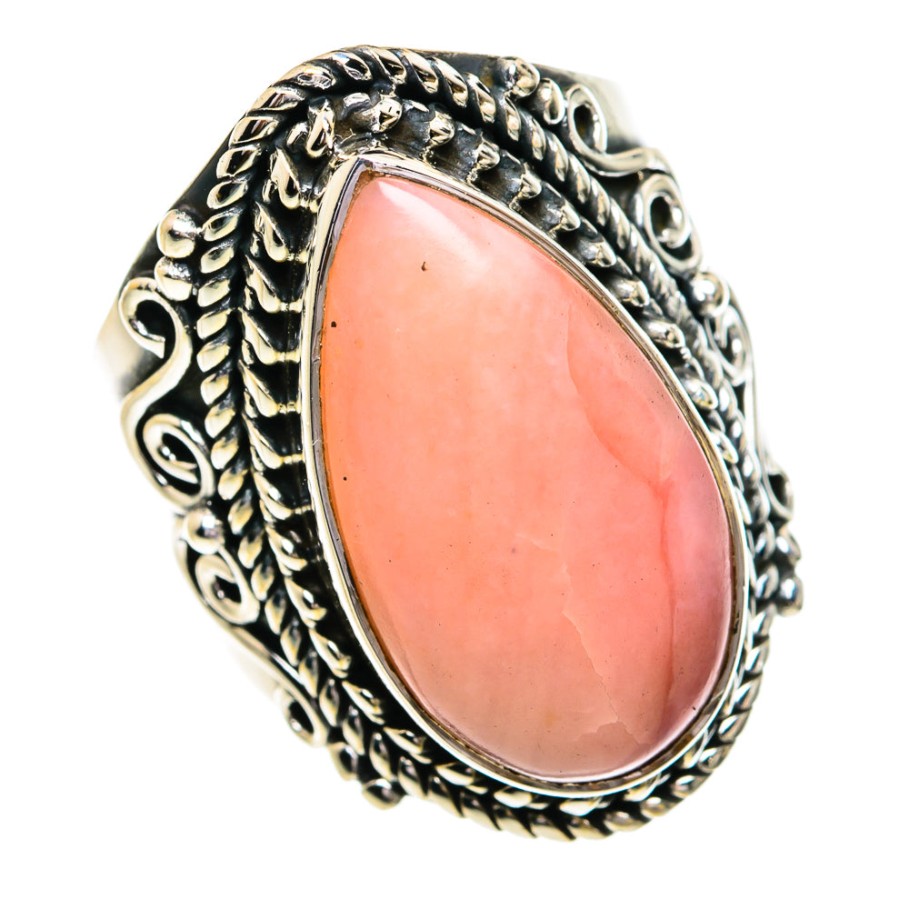 Pink Opal Rings handcrafted by Anasilvercos - RING79091