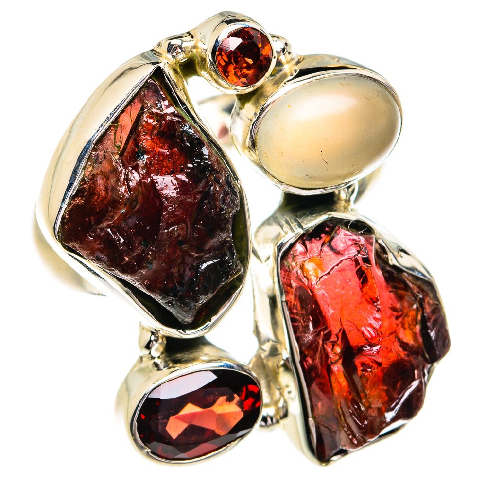 Garnet Rings handcrafted by Anasilvercos - RING79093