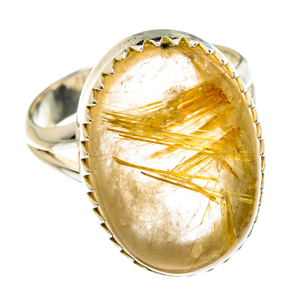 Rutilated Quartz Rings handcrafted by Anasilvercos - RING79096
