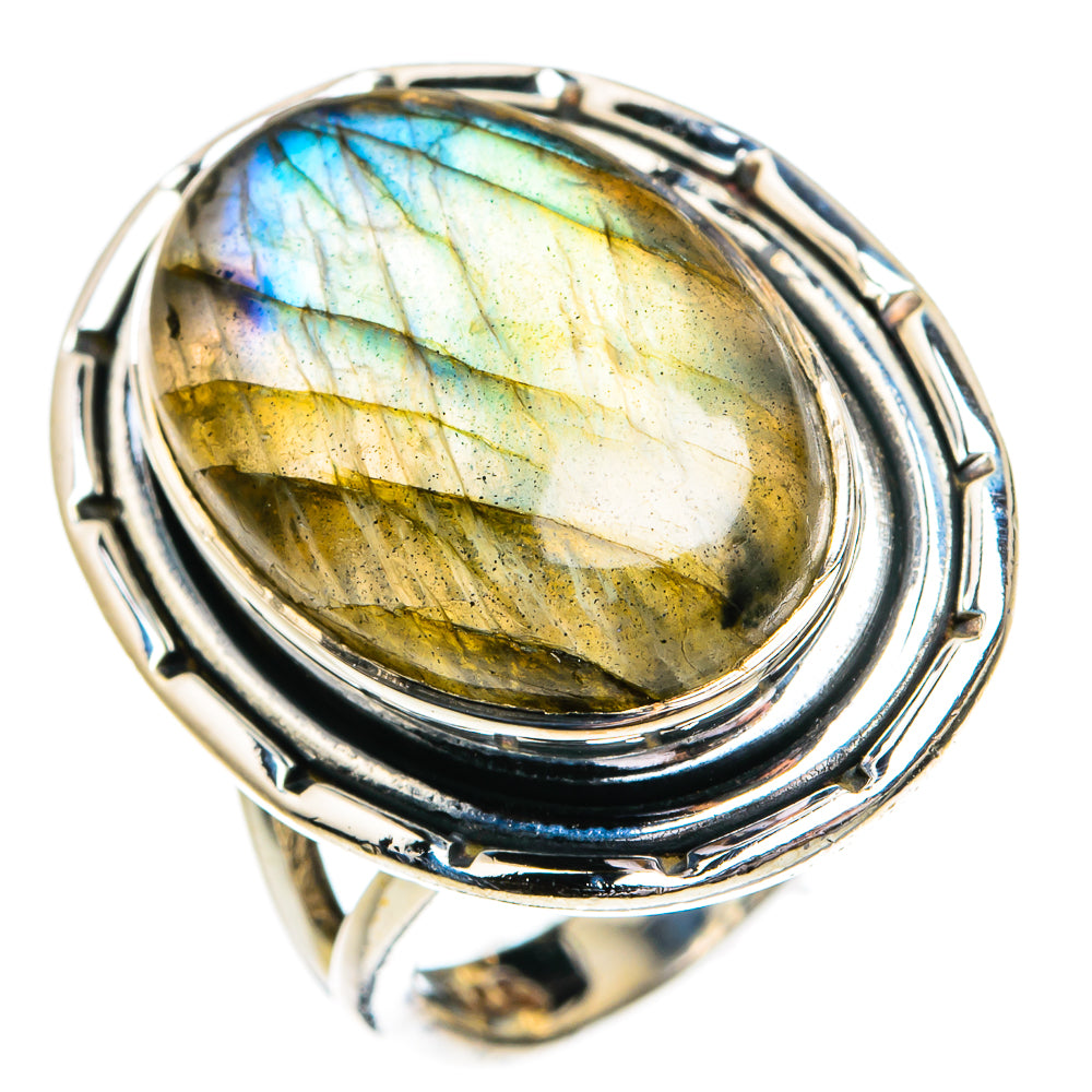 Labradorite Rings handcrafted by Anasilvercos - RING79102