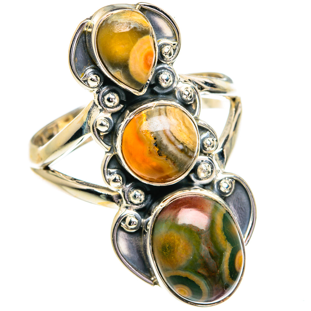 Ocean Jasper Rings handcrafted by Anasilvercos - RING79103