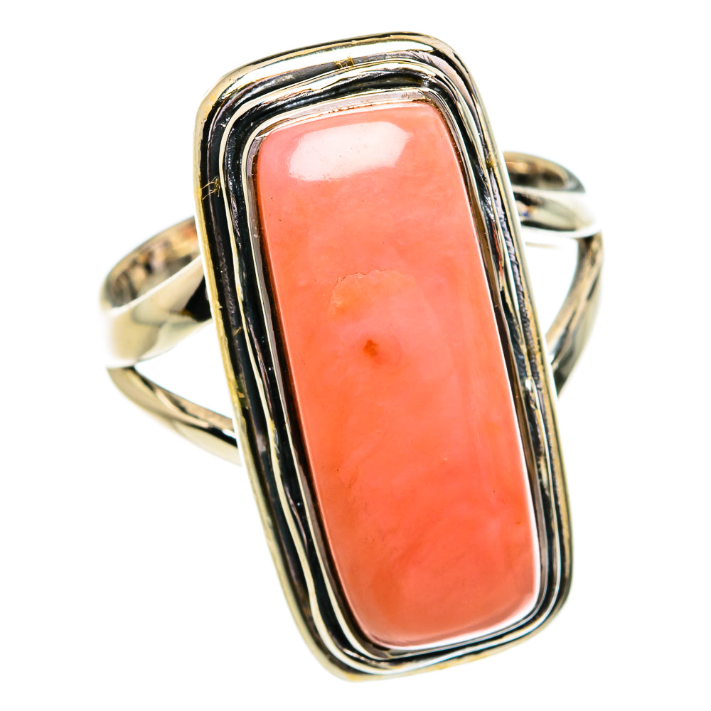Pink Opal Rings handcrafted by Anasilvercos - RING79125