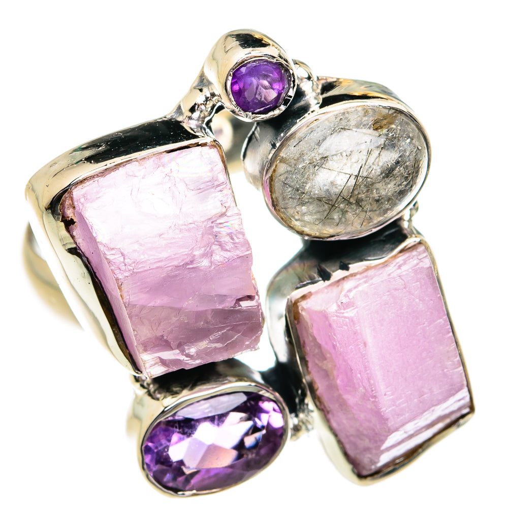 Kunzite Rings handcrafted by Anasilvercos - RING79126