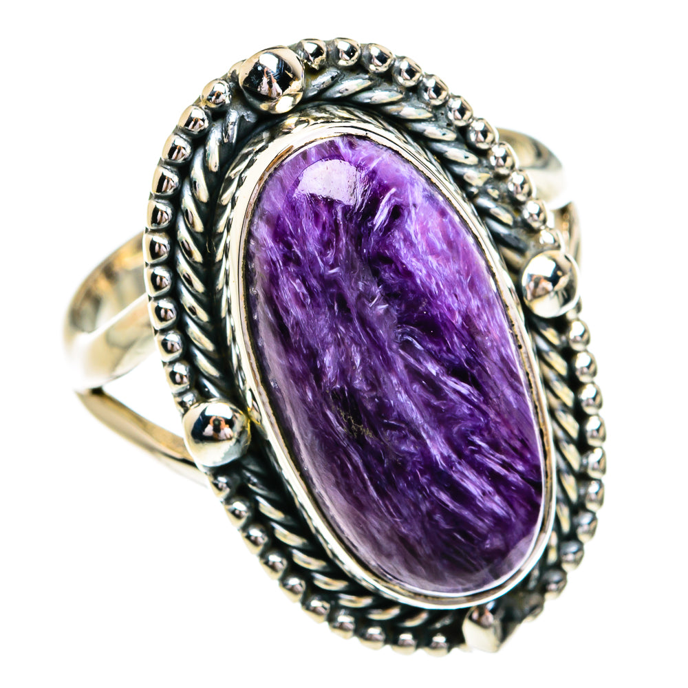 Charoite Rings handcrafted by Anasilvercos - RING79129