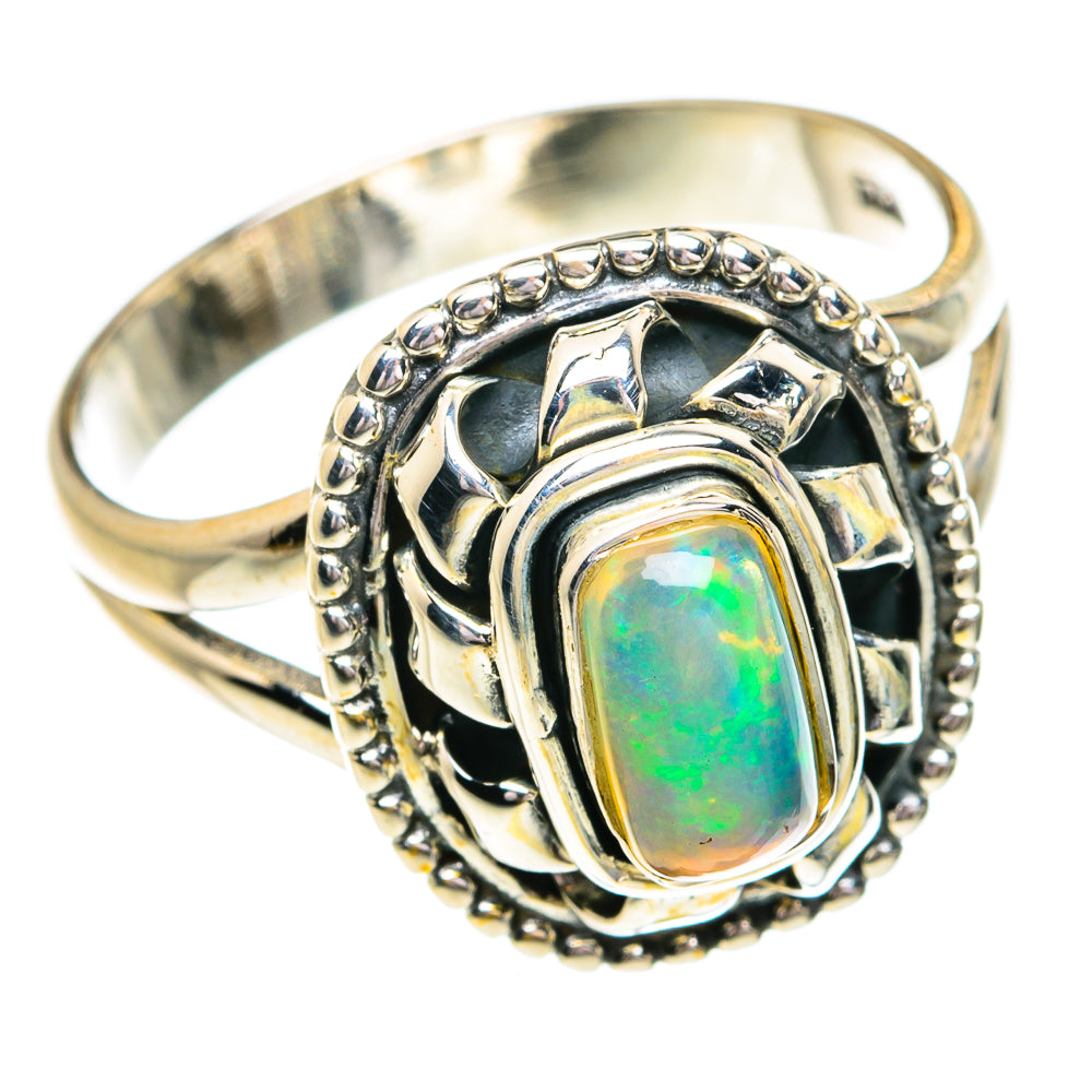 Ethiopian Opal Rings handcrafted by Anasilvercos - RING79137