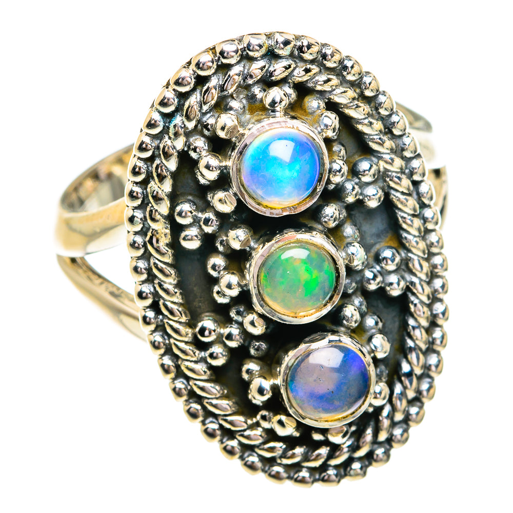 Ethiopian Opal Rings handcrafted by Anasilvercos - RING79138