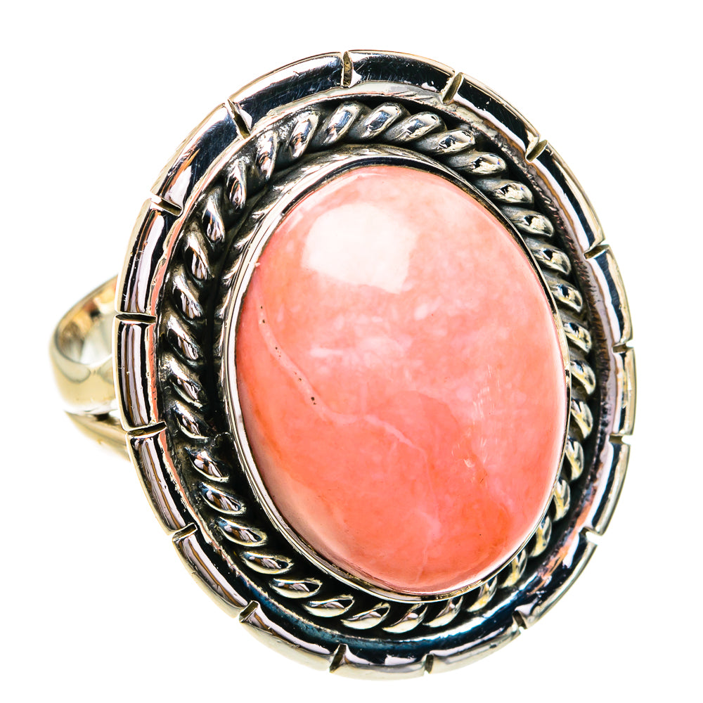 Pink Opal Rings handcrafted by Anasilvercos - RING79155