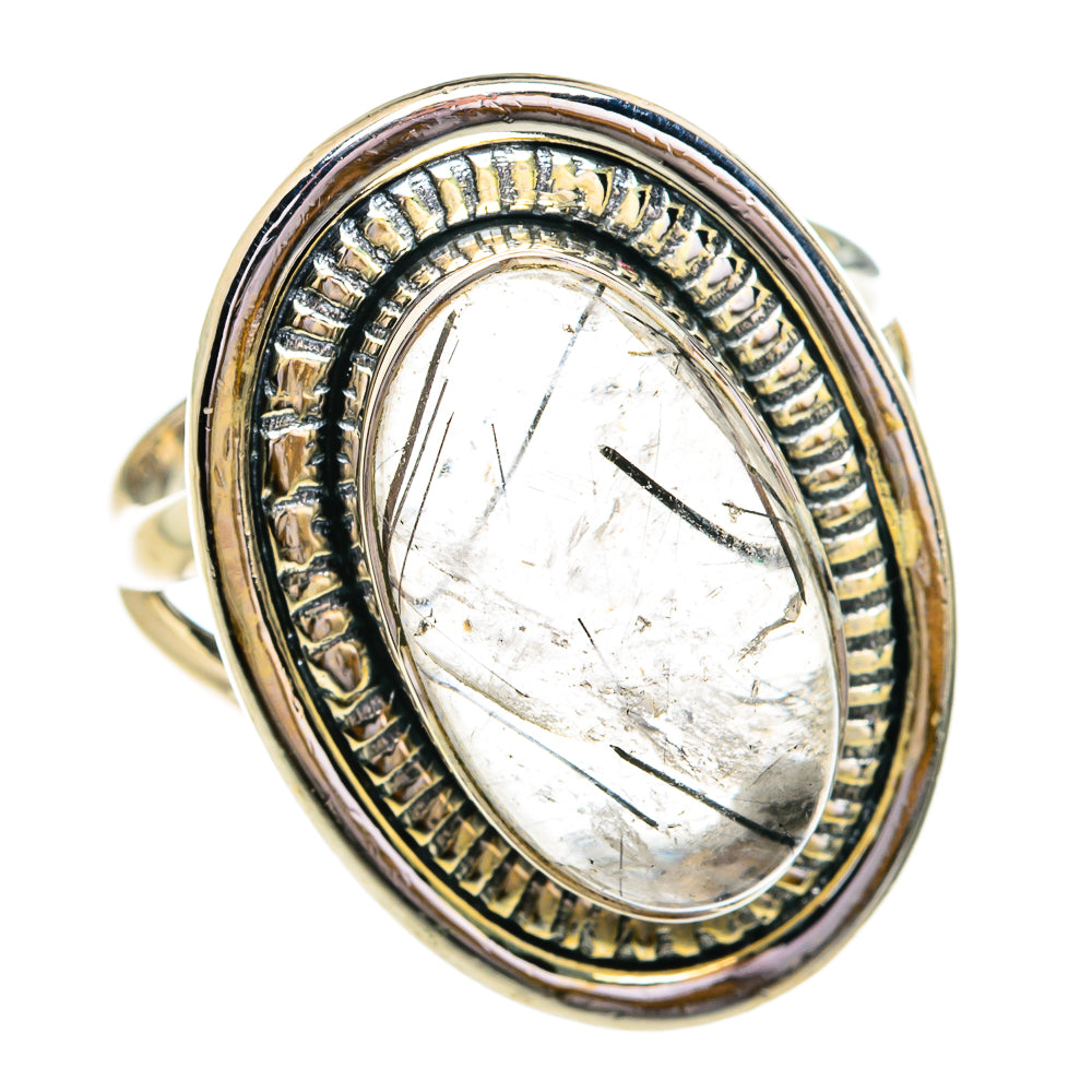 Tourmalinated Quartz Rings handcrafted by Anasilvercos - RING79162