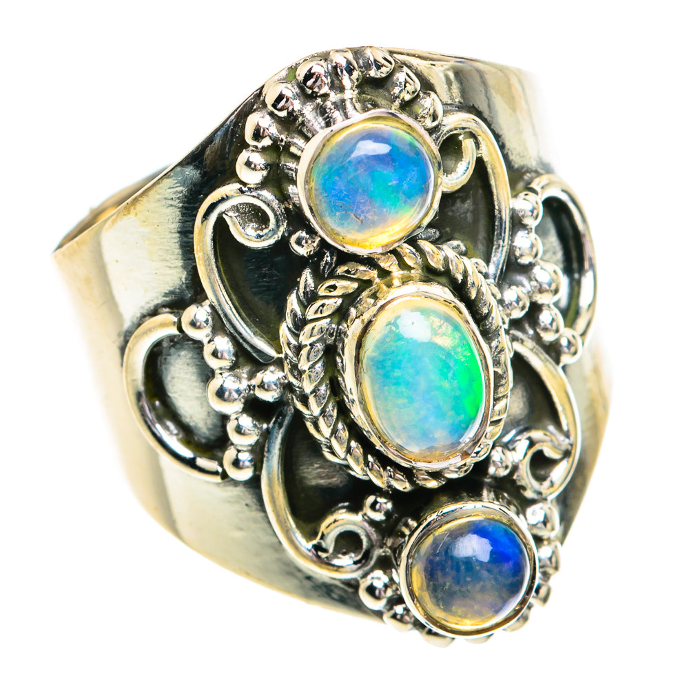 Ethiopian Opal Rings handcrafted by Anasilvercos - RING79167