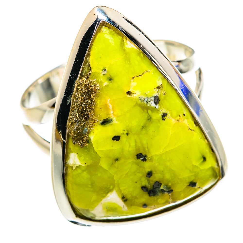 African Green Opal Rings handcrafted by Anasilvercos - RING79170