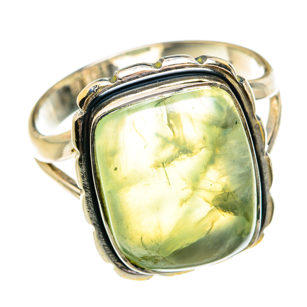 Prehnite Rings handcrafted by Anasilvercos - RING79179