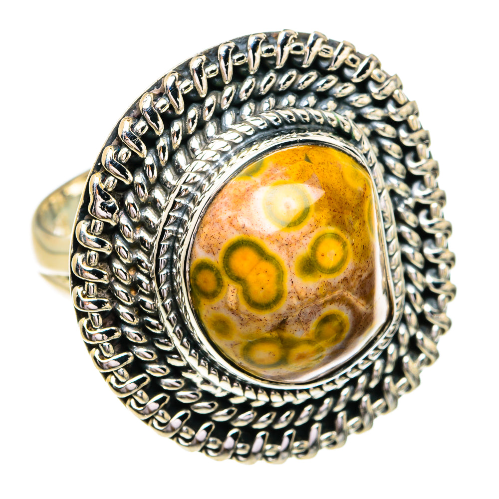 Ocean Jasper Rings handcrafted by Anasilvercos - RING79182